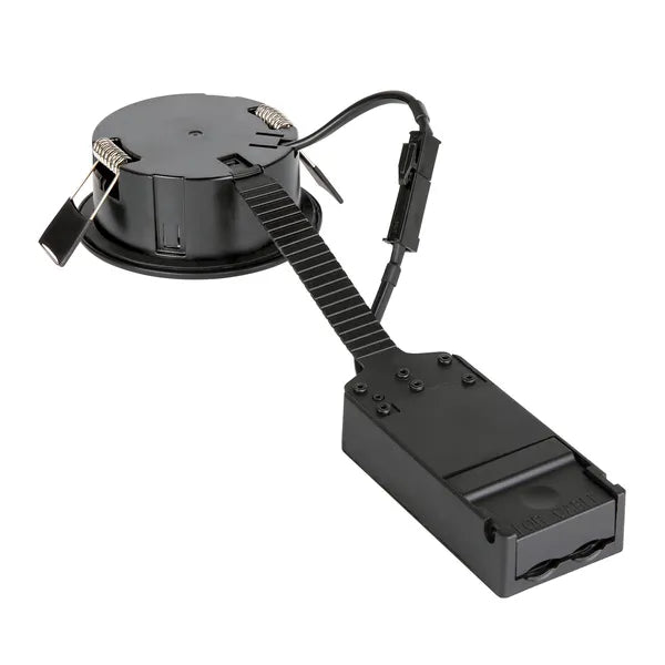 6W, 480lm, EASY-INSTALL Slim LED, IP44, 4000K, DIM, 39x87mm, schwarzes LED-Downlight SLV
