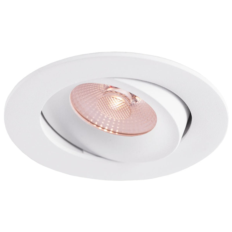 10W, 800lm, LED Downlight, DIM, CCT, 40°, IP44, IK04, 3000K/4000K/5700K, 83-88mm, Valkoinen LED alasvalo Thorgeon