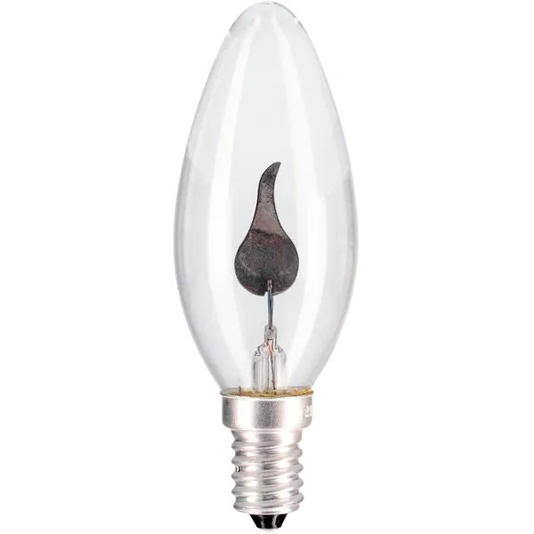 230-240V, 3W, B35, E14, 2000K, Flackerkerzenlampe Patron
