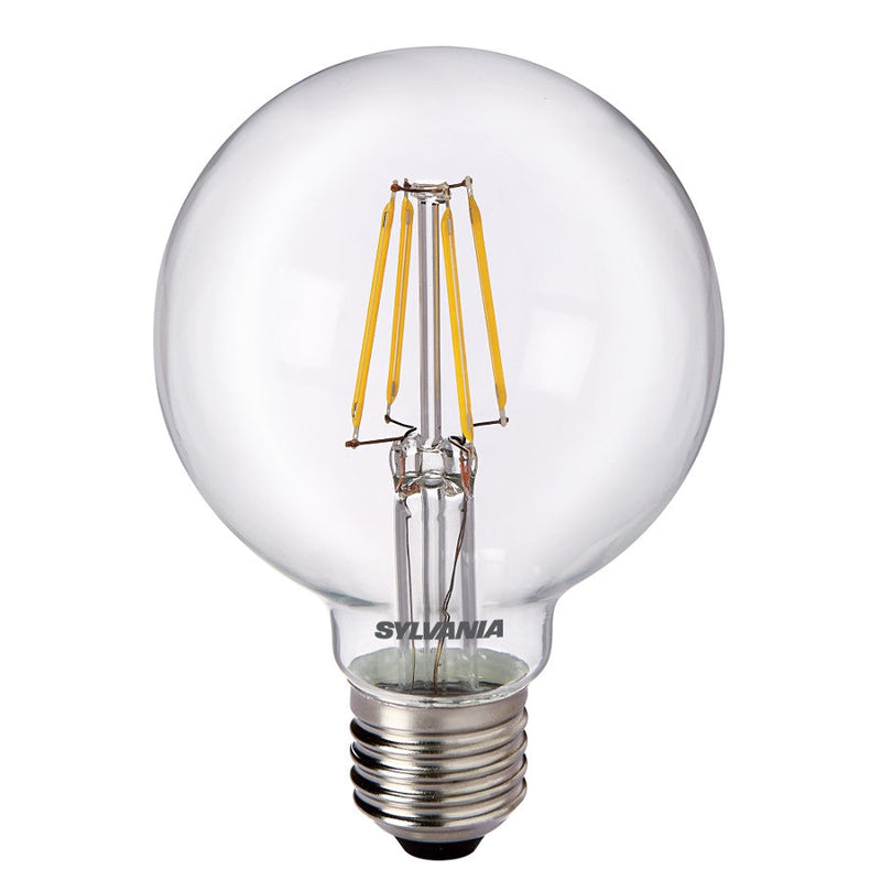 6W, 640lm, ToLEDo Retro Globe G80, E27, 2700K, 80x122mm, Led lamppu Sylvania