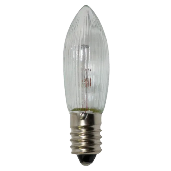 12V, 3W, 12lm, C6, E10, 2100K, 13x44mm, 3 Stk. Kerzenlampen für Leuchter Patron