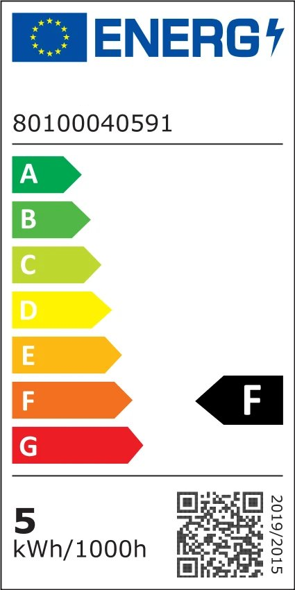 5W, 450lm, LED Compact, T37, E27, 37x116mm, LED lamppu