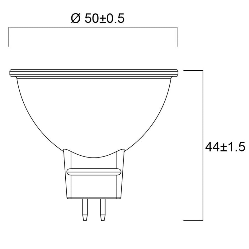 4.6W, 480lm, RefLED Superia Retro MR16, 36°, 12V, GU5.3, 44x50mm, LED lamppu Sylvania