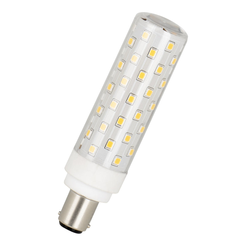 6.3W, 230-240V, 800lm Compact Tube DIM, Ba15d, 2700K, 18x80mm, LED lamppu