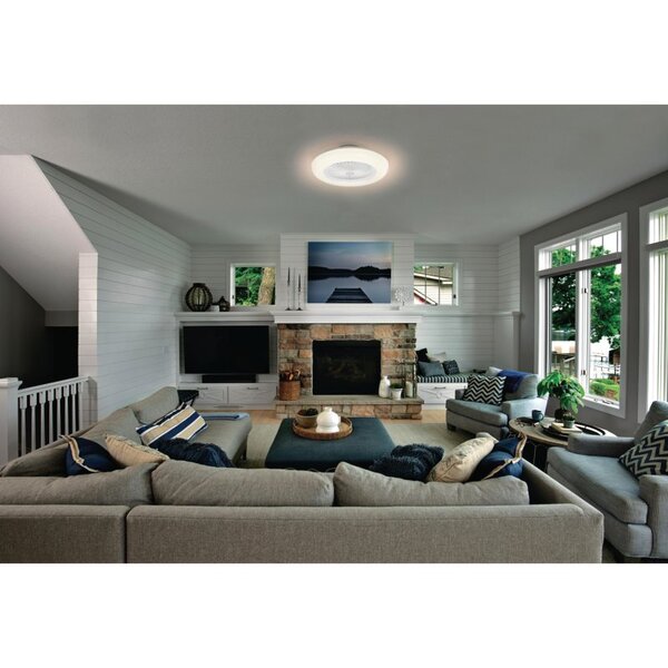 75W, 3000lm, Smart+ WiFi Ceiling Fan Round Tunable White,IP20, 216x600mm, LED älykattovalaisin tuulettimella Osram
