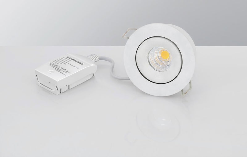 6W, 470lm, MD-70 LED-Downlight, 2700K, IP44, 39x90mm, LED-Einbaustrahler