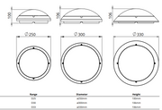 17W, 2040lm, Integrated Bulkhead - G2 IP65, 4000K, 250x100mm LED-valaisin -Tungsram - Lumenled Oy