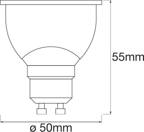 4.9W, 350lm Smart+ WiFi Spot Tunable 45° GU10, 50x52mm, LED älykohdelamppu Ledvance